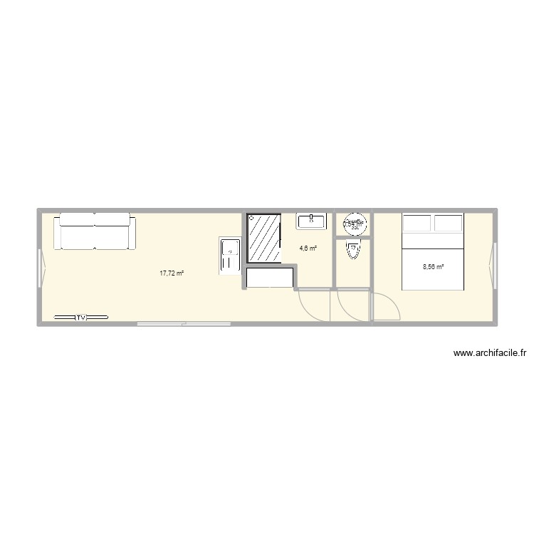 2 containers 595x280. Plan de 0 pièce et 0 m2