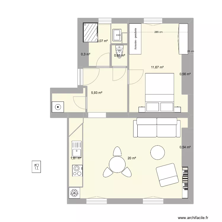 MARIE 24 ORNANO. Plan de 