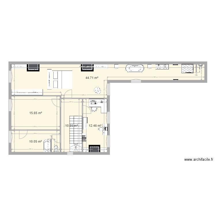 les bordes etage 2 apres. Plan de 0 pièce et 0 m2