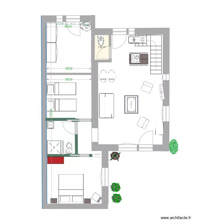 Am&eacute;nagement garage 6 Novembre 2022. Plan de 