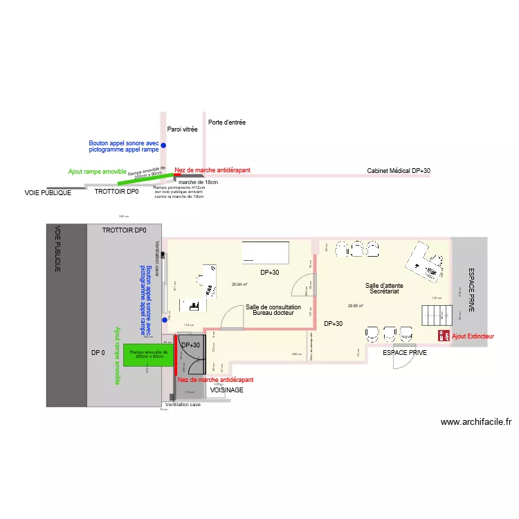 3 CABINET MEDICAL DR MADANI APRES TRAVAUX. Plan de 3 CABINET MEDICAL DR MADANI APRES TRAVAUX. Plan de