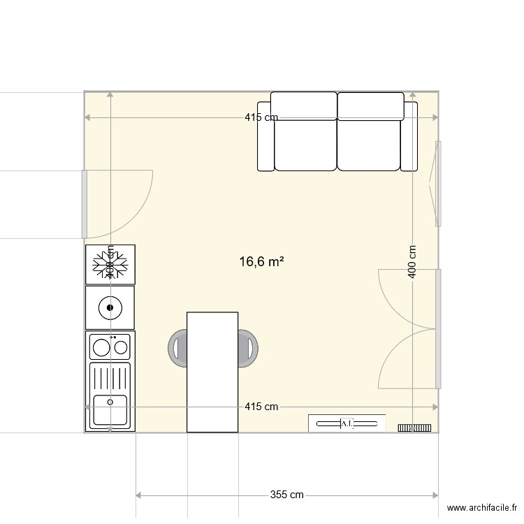 salon pringy. Plan de 0 pièce et 0 m2