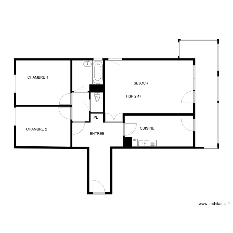 APPARTEMENT METZ SCHMITT EXISTANT . Plan de 0 pièce et 0 m2