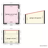plan garage 20metre carr&eacute;