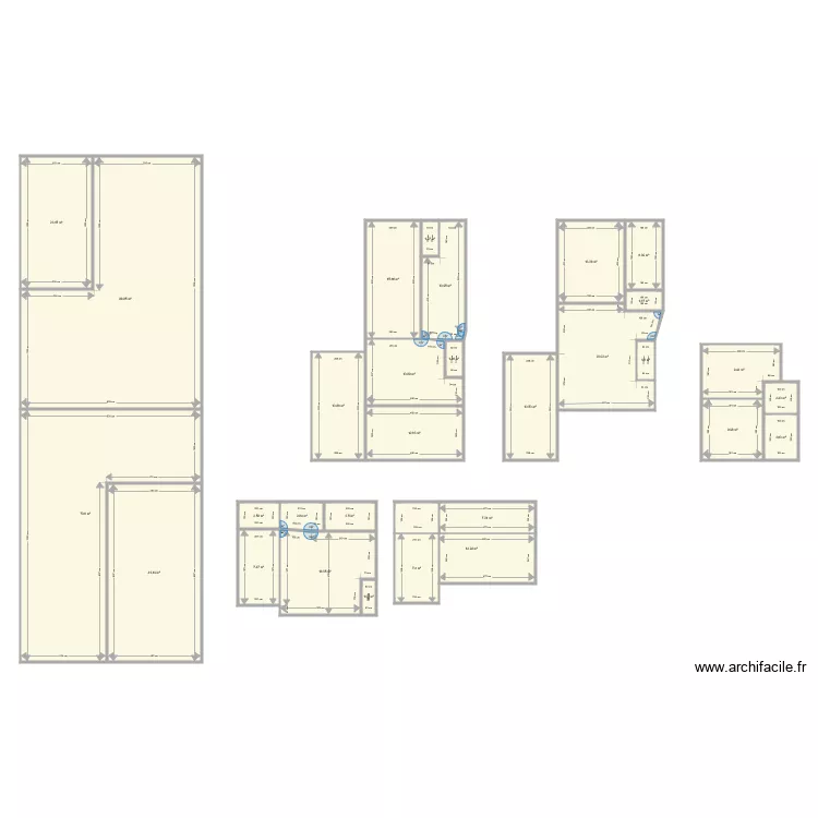 Maison Rez&eacute; avec extension. Plan de 