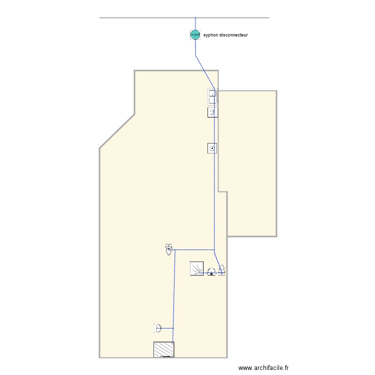 bianco 1134 ass. Plan de 2 pièces et 137 m2