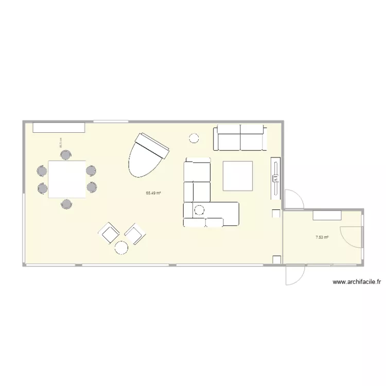 Plan du s&eacute;jour. Plan de 