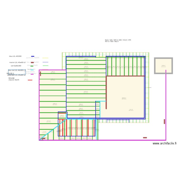 maison pluvis 8 calcul plancher. Plan de 0 pièce et 0 m2