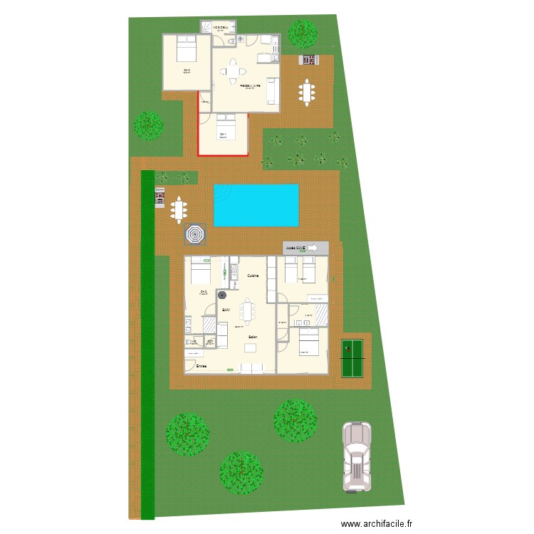 MARINIERE et GARCONNIERE ESQUISSE. Plan de 0 pièce et 0 m2