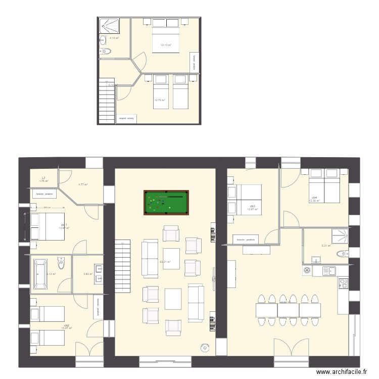 gite 14 02 2019 . Plan de 0 pièce et 0 m2