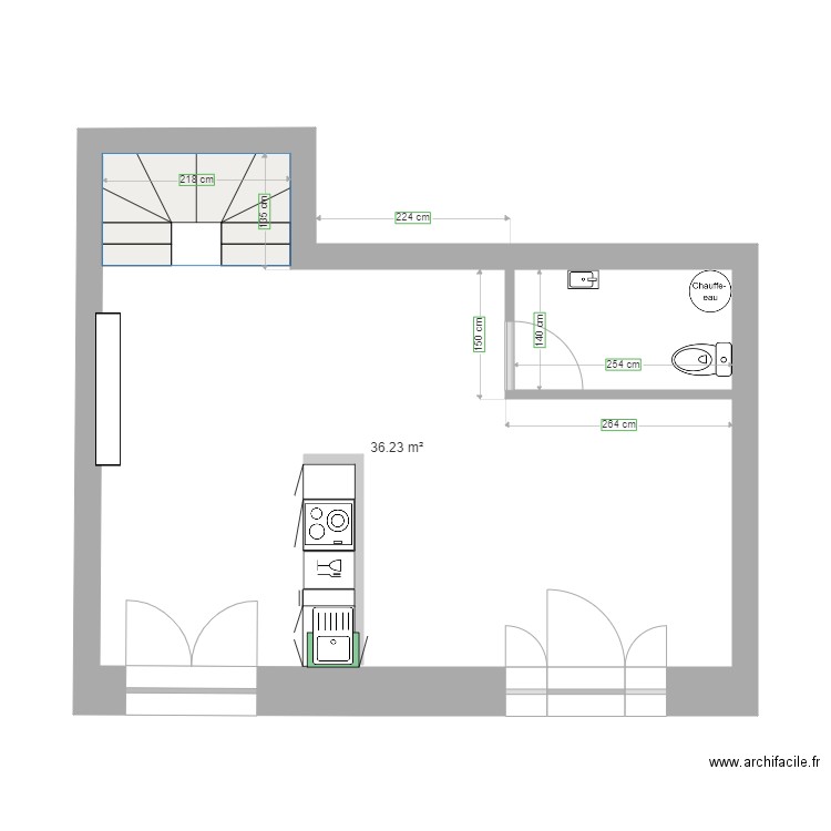 RDC. Plan de 0 pièce et 0 m2