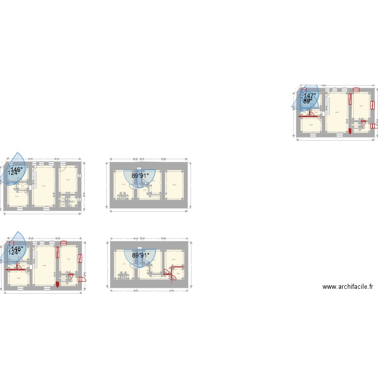 Plan famille DANTSE. Plan de 35 pièces et 418 m2