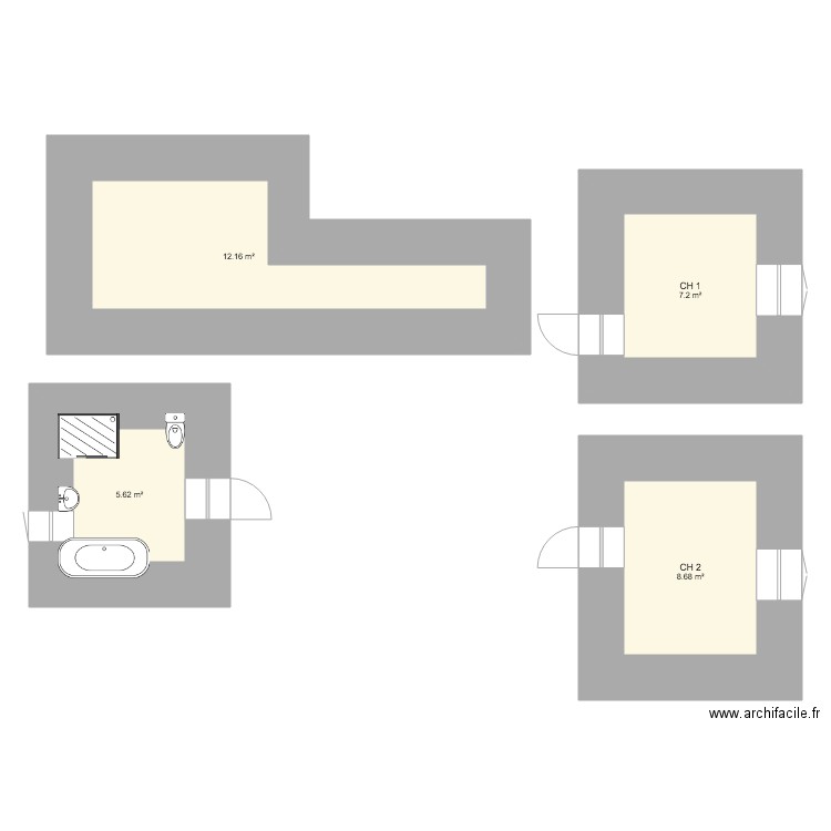 chalet bois. Plan de 0 pièce et 0 m2