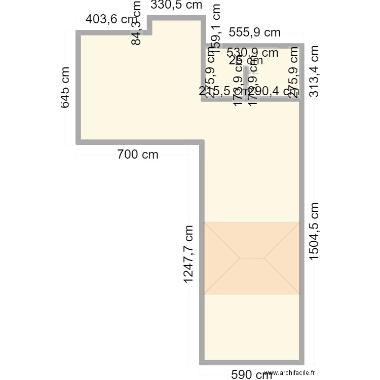 plan maison. Plan de 2 pièces et 137 m2