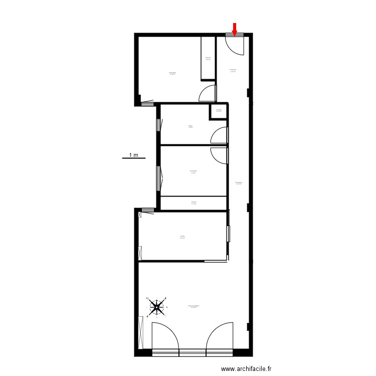 ED. BALUARD PRADA MOTXILLA, 5-4. ANDORRA. Plan de 10 pièces et 59 m2