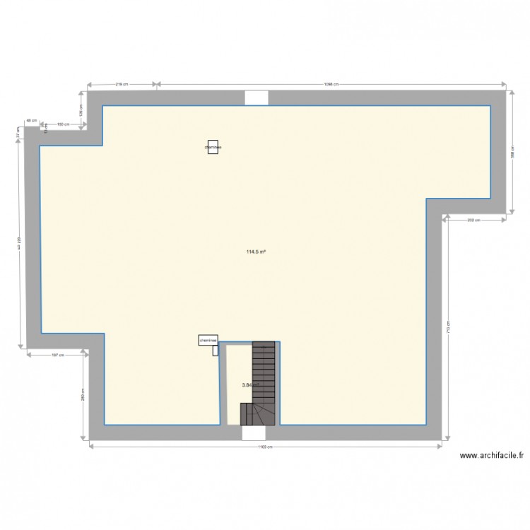 GRENIER. Plan de 0 pièce et 0 m2