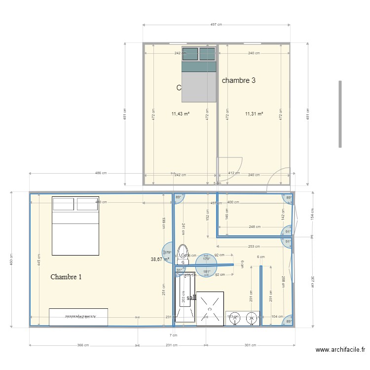 chambres enfants maison lens VERSION 04 avril. Plan de 0 pièce et 0 m2