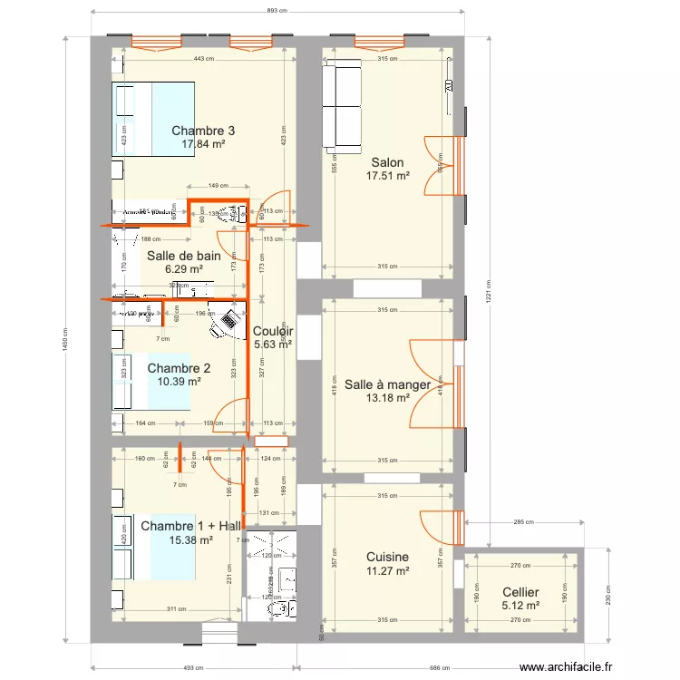 maison3. Plan de 