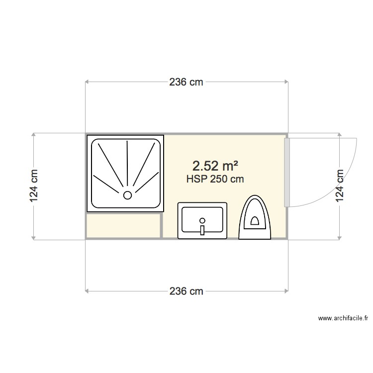 SDB sous sol. Plan de 0 pièce et 0 m2