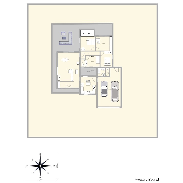 maison elisa 2. Plan de 12 pièces et 1109 m2