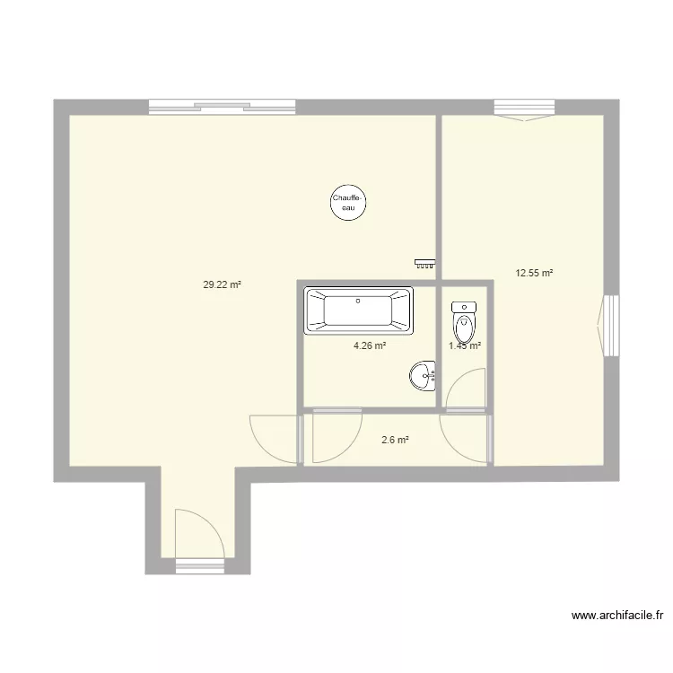 Appart Alix 5. Plan de 