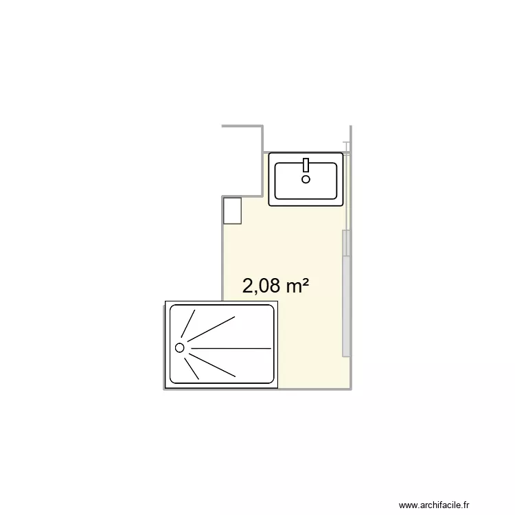Vitry1. Plan de 1  et 2 m²