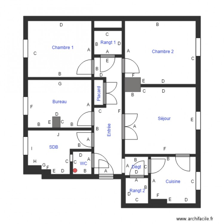 RE 4ETG GAUCHE. Plan de 0 pièce et 0 m2