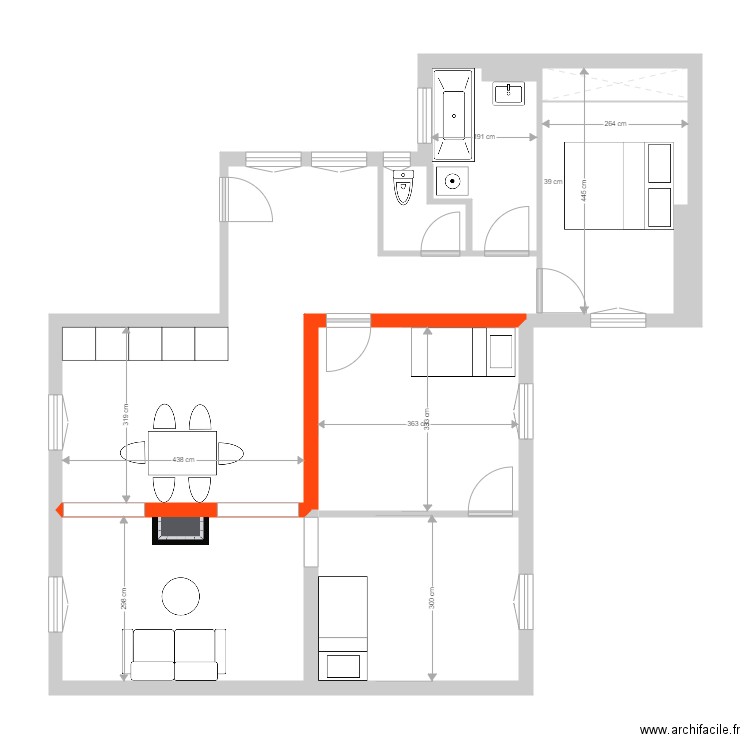 verneret projet 2. Plan de 0 pièce et 0 m2