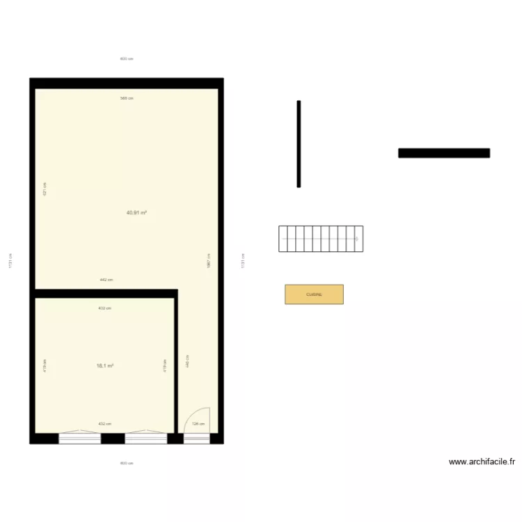 Maison. Plan de 