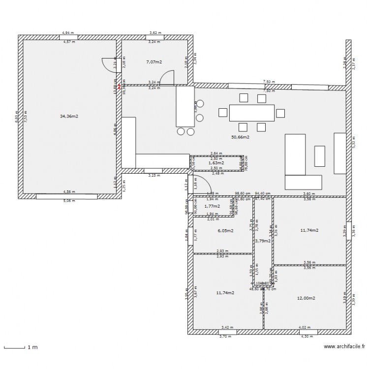 plan lacapelle L garage gauche. Plan de 0 pièce et 0 m2