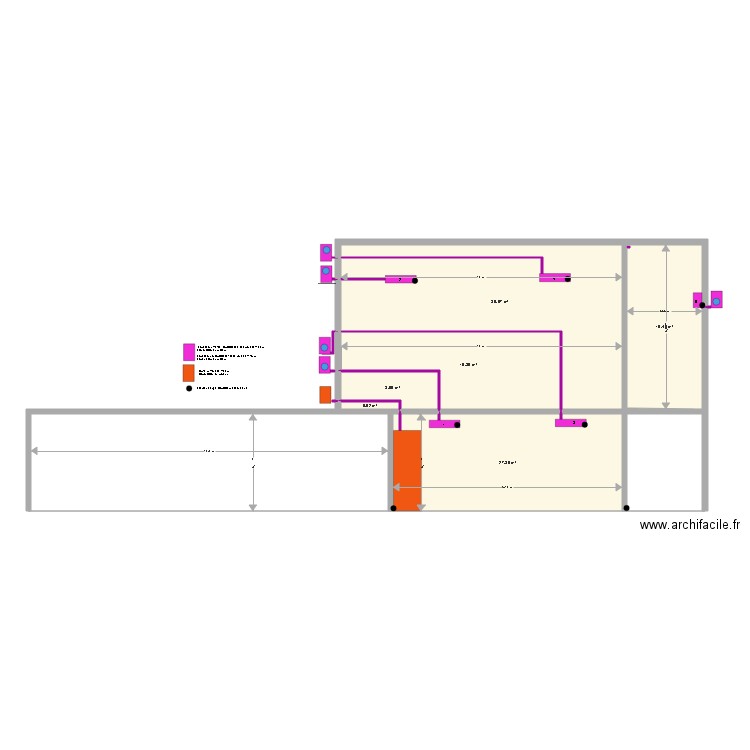 attente elec et vidange climatisation et cave a vinsalle restaurant LE JARDIN 28 octobre. Plan de 0 pièce et 0 m2