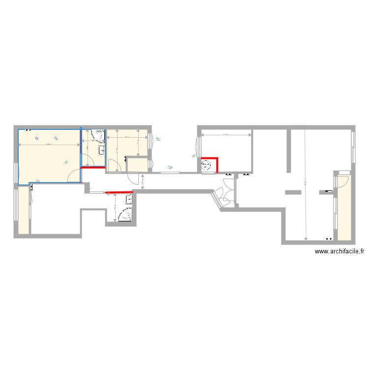 PLAN GLOBAL AVEC COTE v2  et  sdb. Plan de 0 pièce et 0 m2
