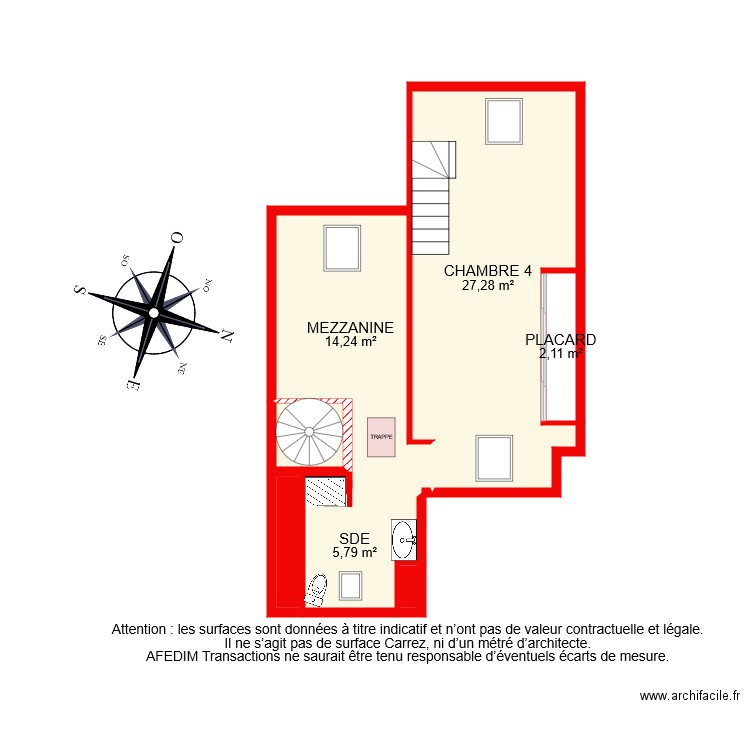 BI 7081 ETAGE. Plan de 0 pièce et 0 m2