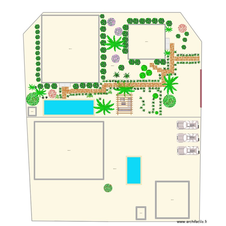 LOTE H+I Shawn. Plan de 8 pièces et 2376 m2