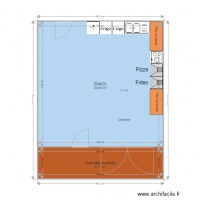 Plan sur mesure Snack Camping La Faz 6X6 modèle 2