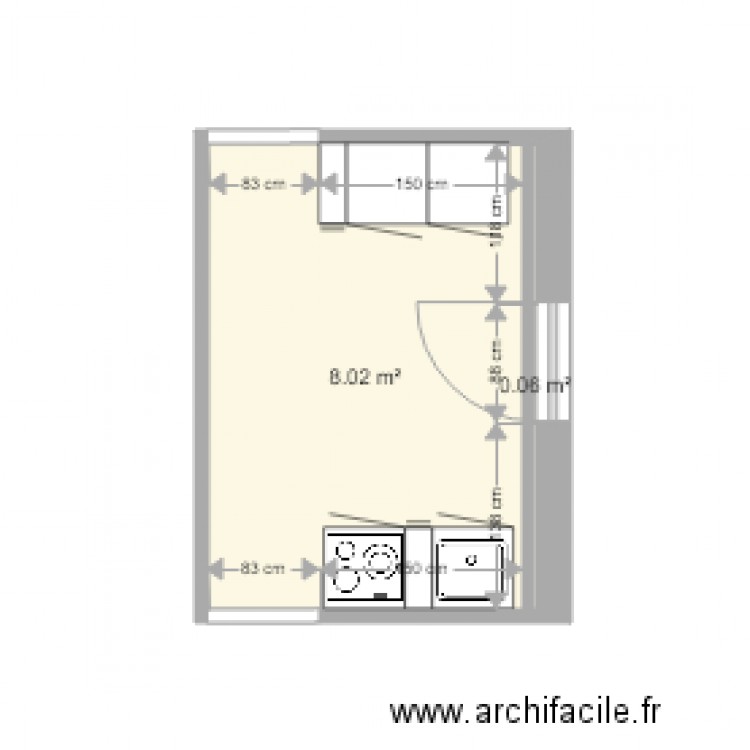 kuchnia 01. Plan de 0 pièce et 0 m2