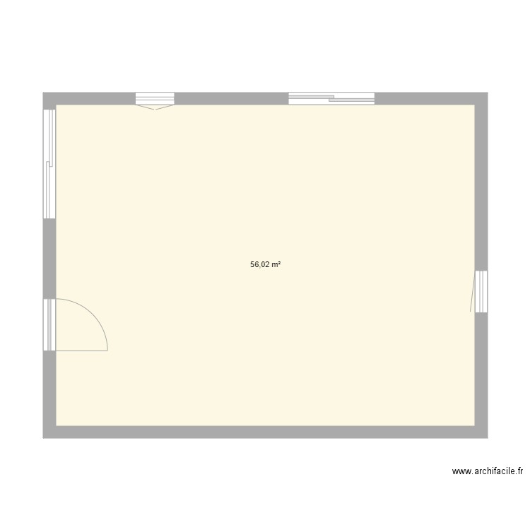 maison anais greg sauveterre. Plan de 1 pièce et 56 m2