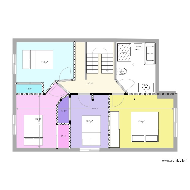 etag2 chablis3. Plan de 0 pièce et 0 m2