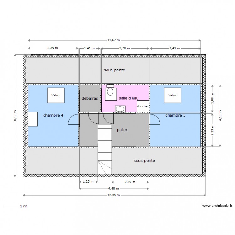 ETAGE AUJONNIERE. Plan de 0 pièce et 0 m2