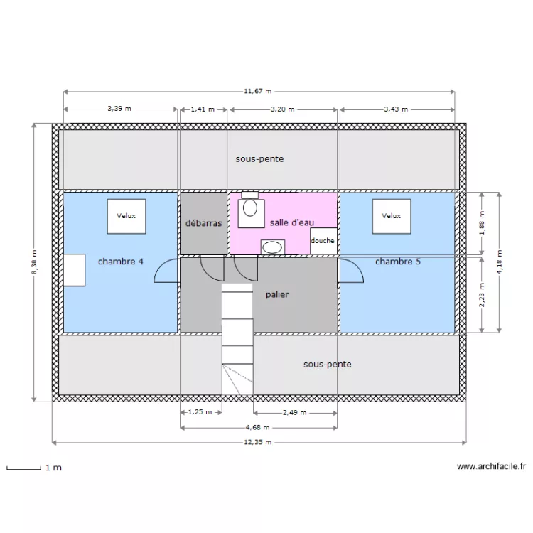 ETAGE AUJONNIERE. Plan de 