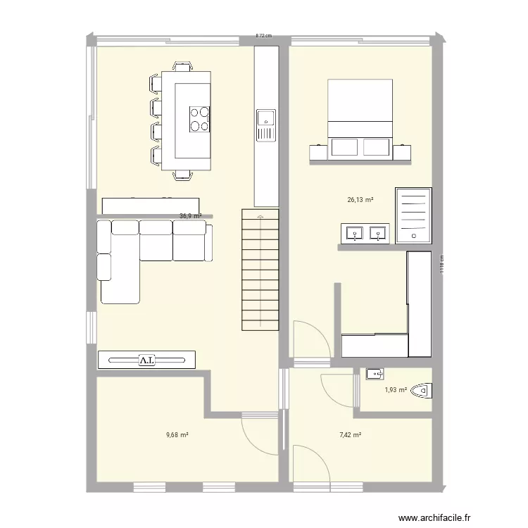 maison mezzanine 1. Plan de maison mezzanine 1. Plan de