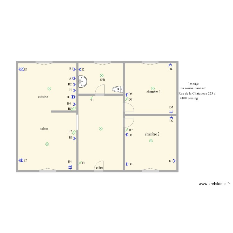 1er seraig6. Plan de 0 pièce et 0 m2