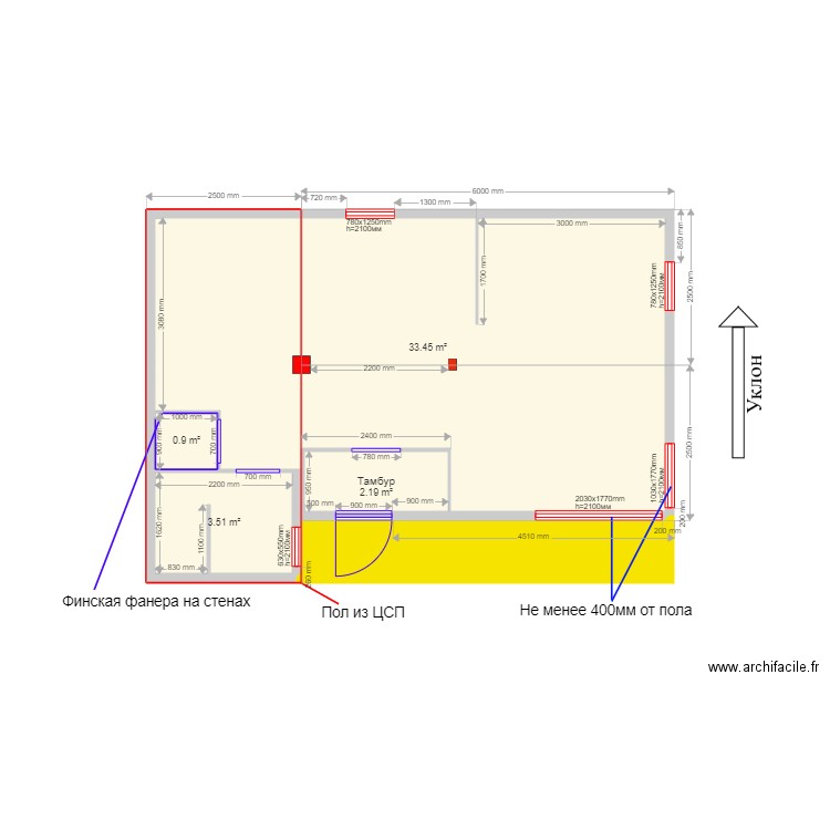 45 5 luhovichniy. Plan de 0 pièce et 0 m2