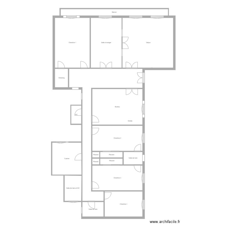 Paris XVII. Plan de 0 pièce et 0 m2