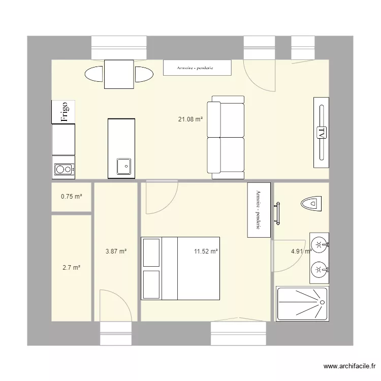 studio1 hangar. Plan de 
