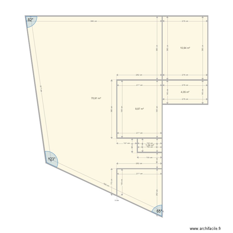 barreau 1307 vierge. Plan de 0 pièce et 0 m2