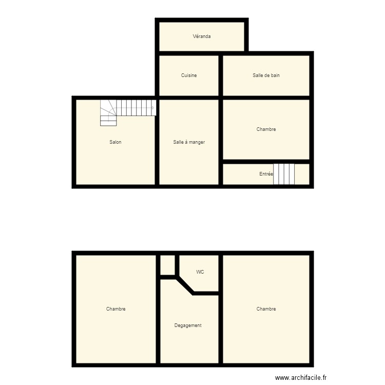 Croquis App 5p HUSS. Plan de 0 pièce et 0 m2