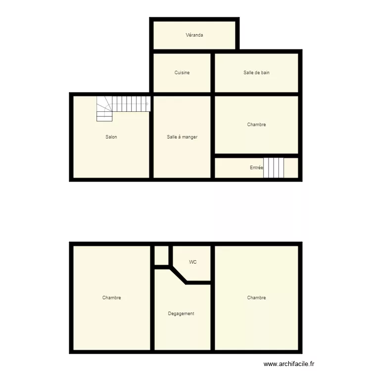 Croquis App 5p HUSS. Plan de 