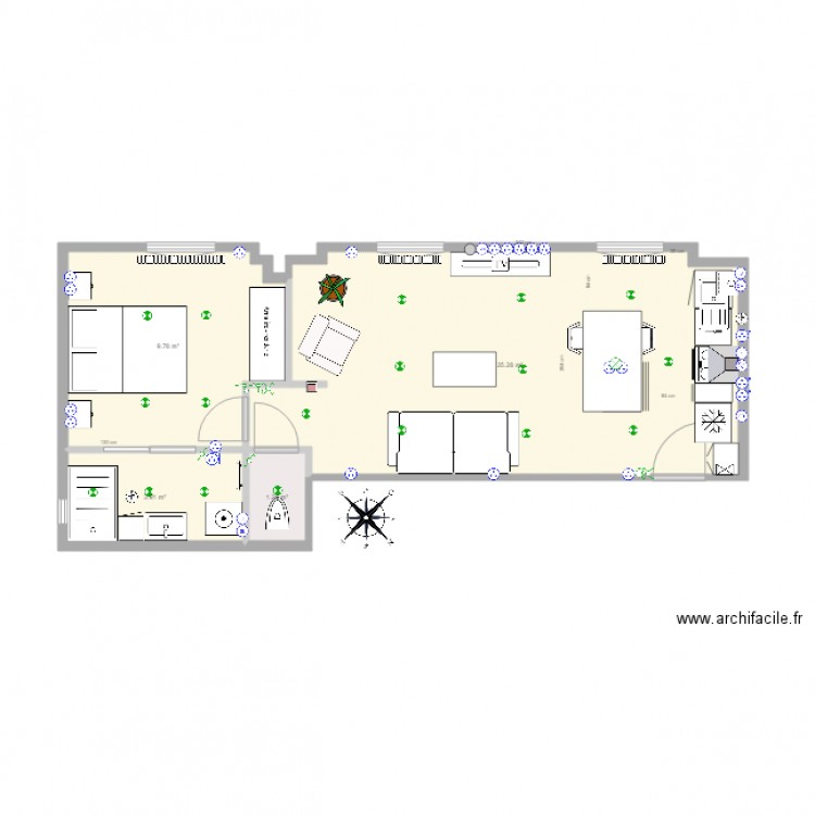 Appartement T2 Chatou. Plan de 0 pièce et 0 m2