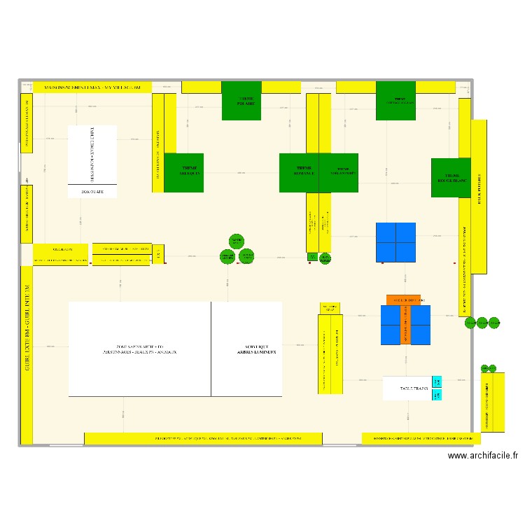 NOËL 2020. Plan de 1 pièce et 417 m2